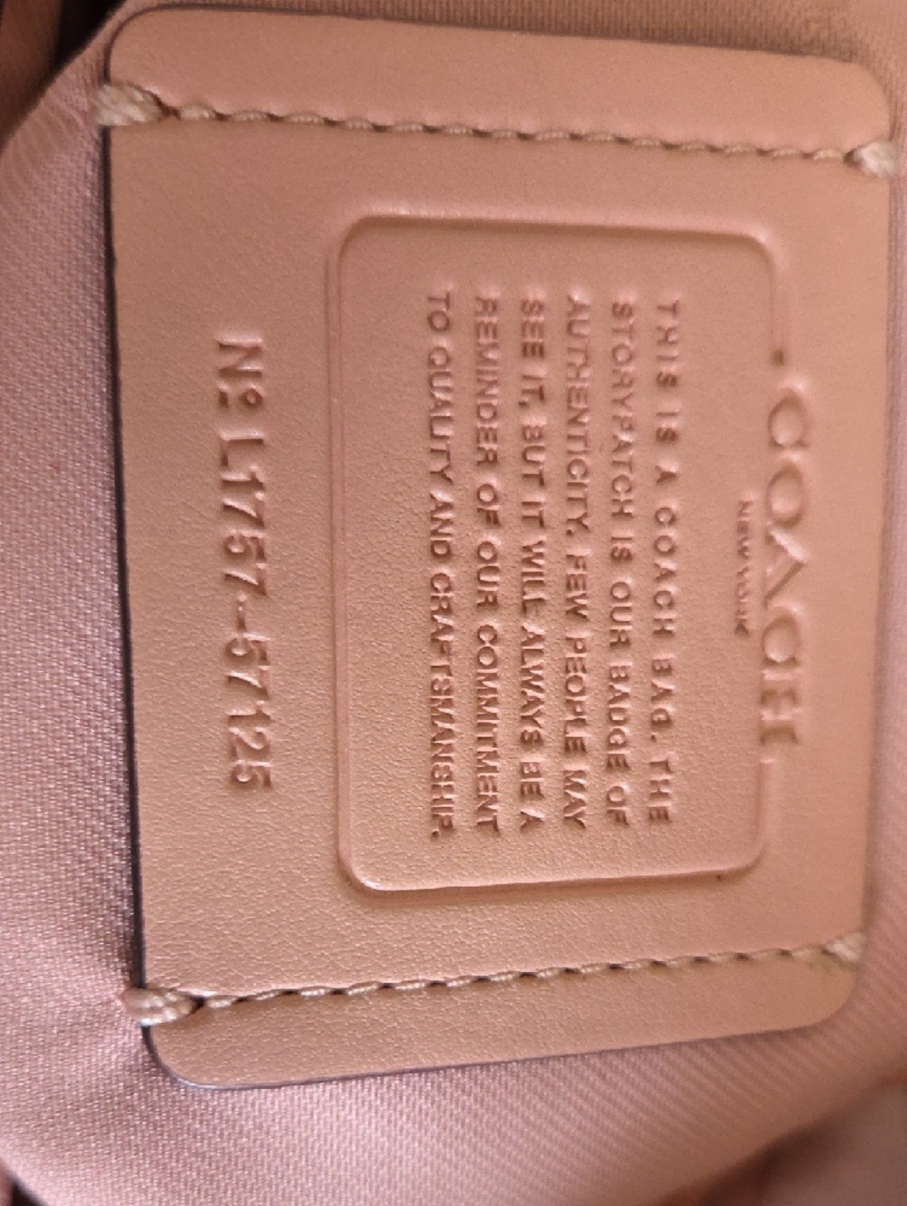 Coach Edie 31 Light Pink Pebbled Leather Purse - Picture 7 of 16